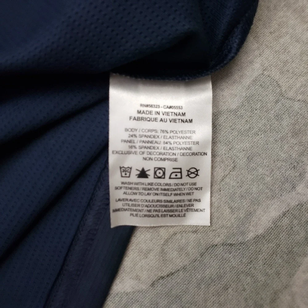 Nike Tigers Vapor Jersey Shirt Mens Large Blue #21 Dri-Fit Sleeveless